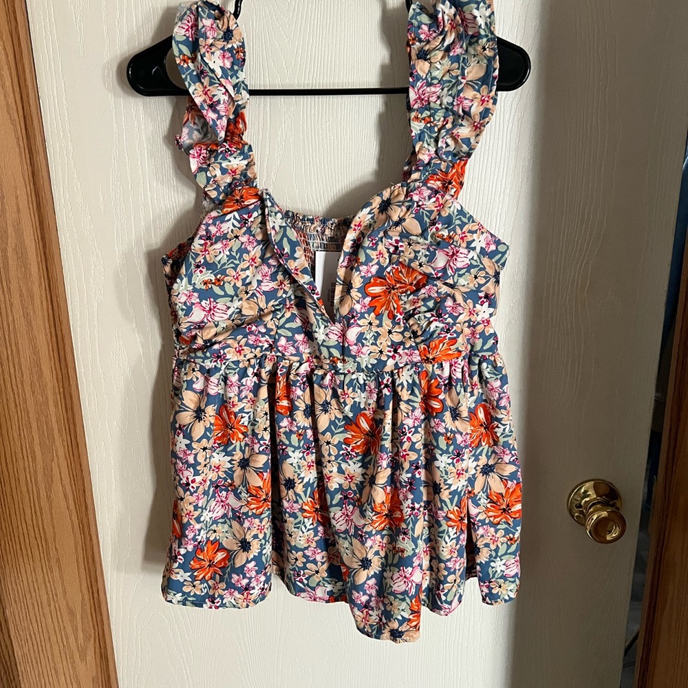 Floral Sleeveless Top